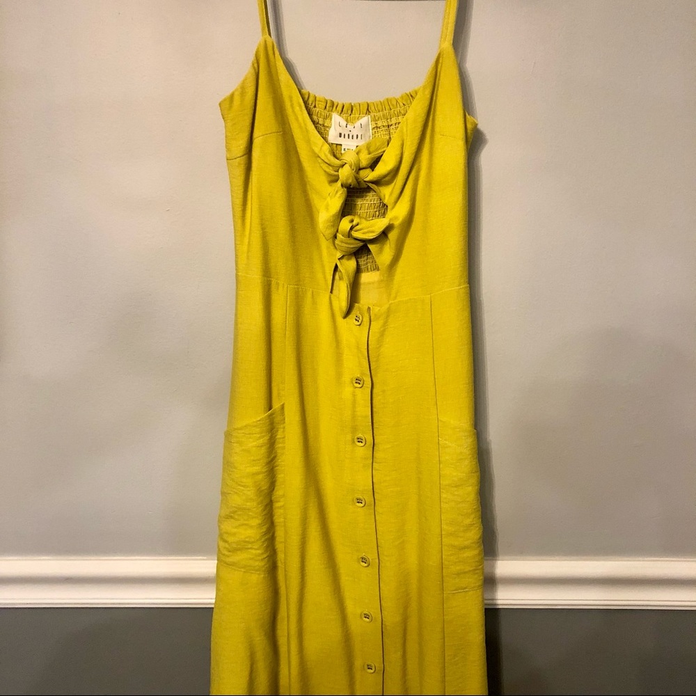 Lost + Wander Yellow Midi Dress - Picture 3 of 7